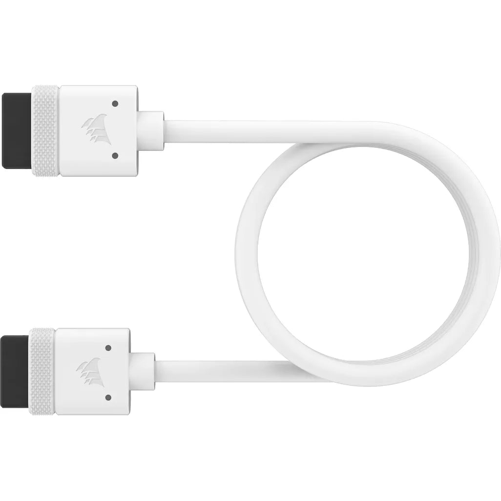 CORSAIR iCUE LINK Cable; 1x 600mm with Straight connectors; White