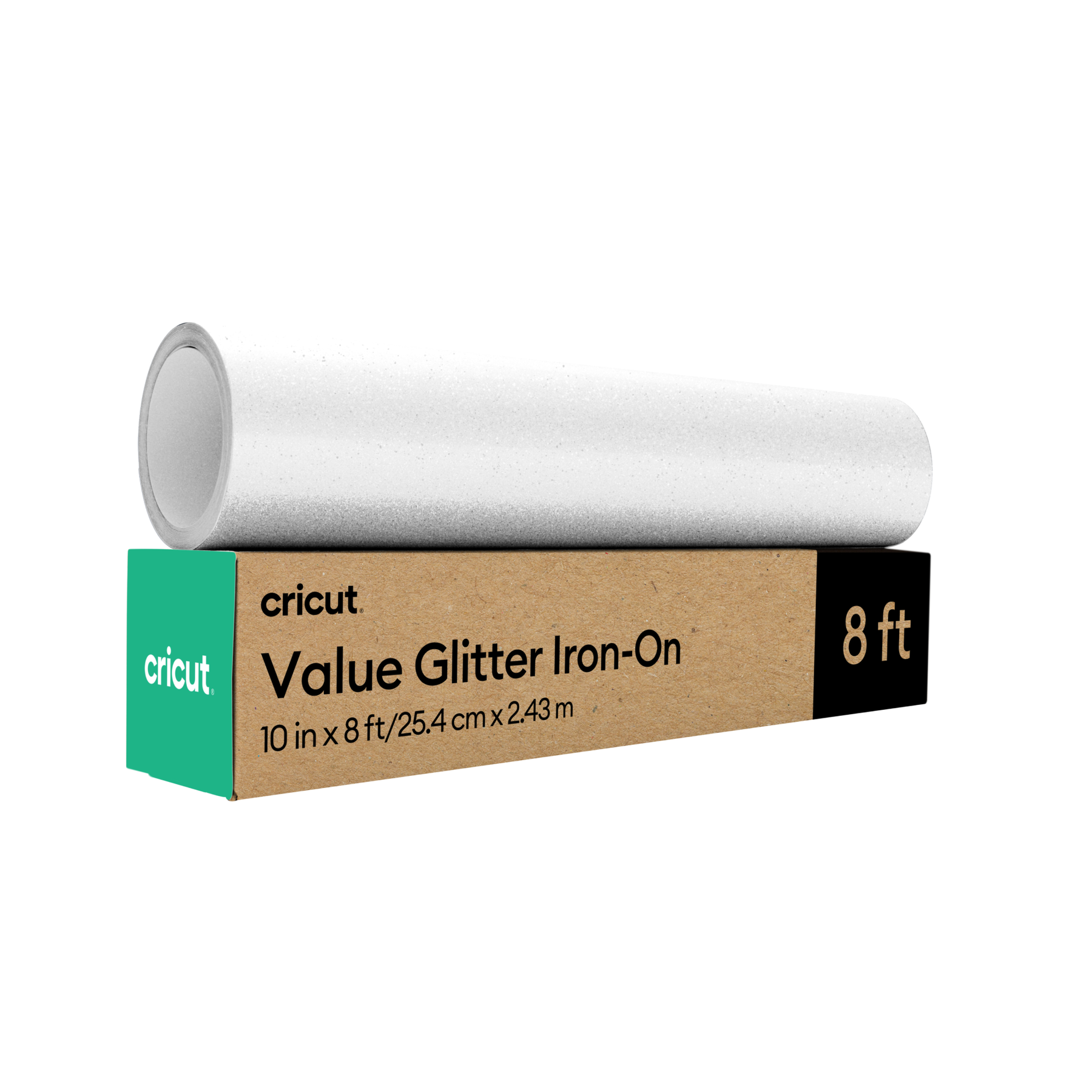 2012076 - Cricut Value Glitter Iron-On 25.4 x 2.4m Silver