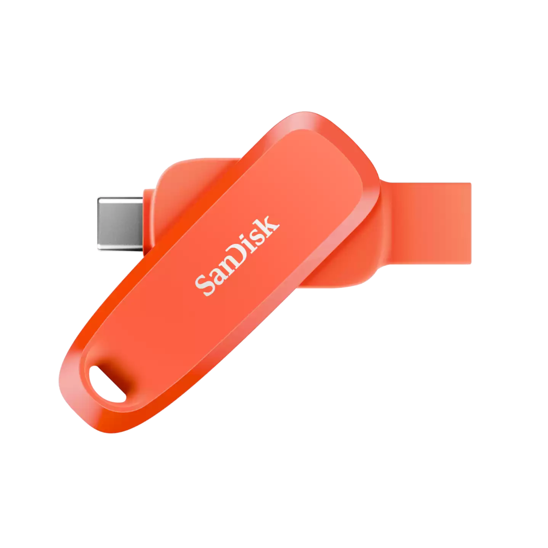 SanDisk Phone Drive USB Type-C/USB Type-A devices, 100MB/s, 512GB - Nasturtium Orange Color-0