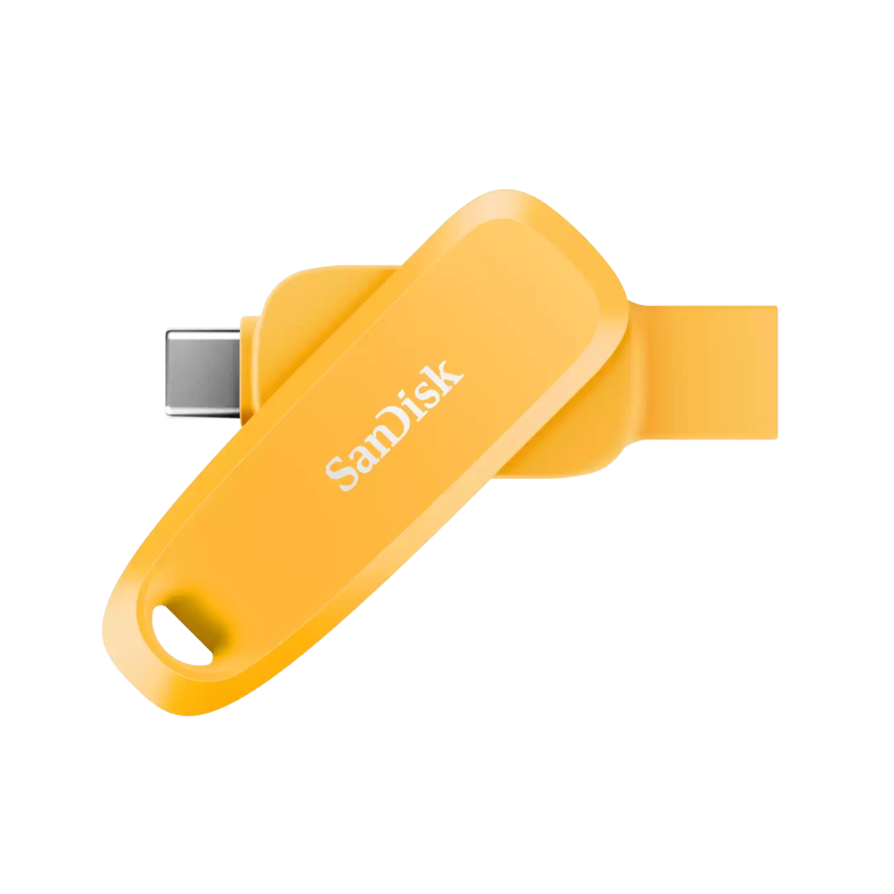 SanDisk Phone Drive USB Type-C/USB Type-A devices, 100MB/s, 512GB - Yellow Daffodil Color-0