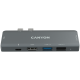CANYON hub DS-5 7in1 Thunderbolt 3 Space Grey-0