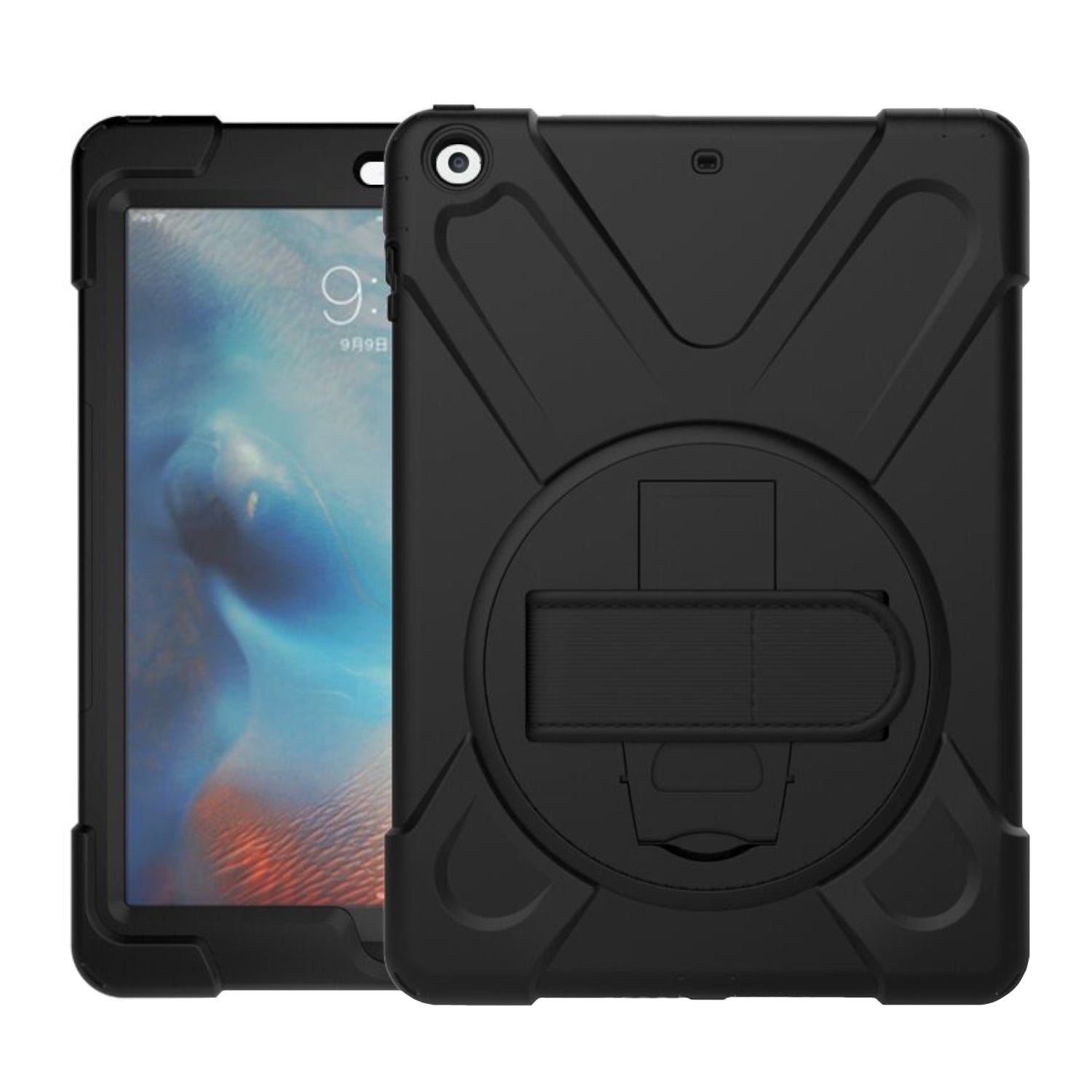 Port Designs Pro Shock 360 Rugged Protective and Rotative Folio for Samsung Galaxy Tab A9+ - Black-0