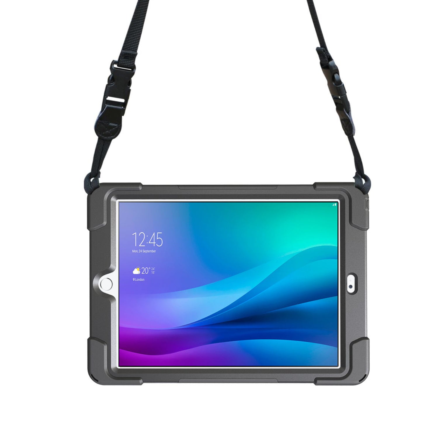 Port Designs Pro Shock 360 Rugged Protective and Rotative Folio for Samsung Galaxy Tab A9+ - Black-5
