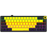 LORGAR KBP70MW, Wireless 65% Mechanical Gaming Keyboard Pro, Black/yellow, EN layout-0
