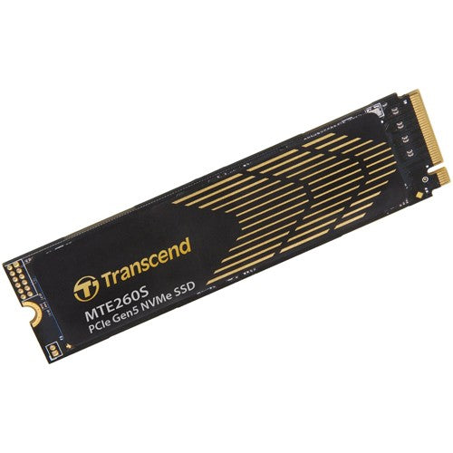TRANSCEND 1TB MTE260S PCI-E GEN 5X4 M.2 NVMe 2280 SSD 3D NAND -14000 MB/s Read 9800 MB/s Write- Graphen Heat Spreader -750TBW