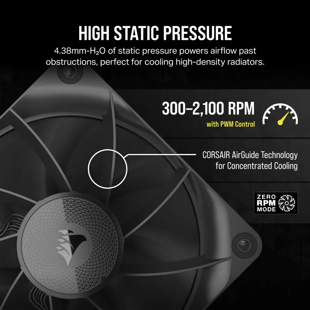 CORSAIR RX Series; iCUE LINK RX120; 120mm Fan; Single Pack.