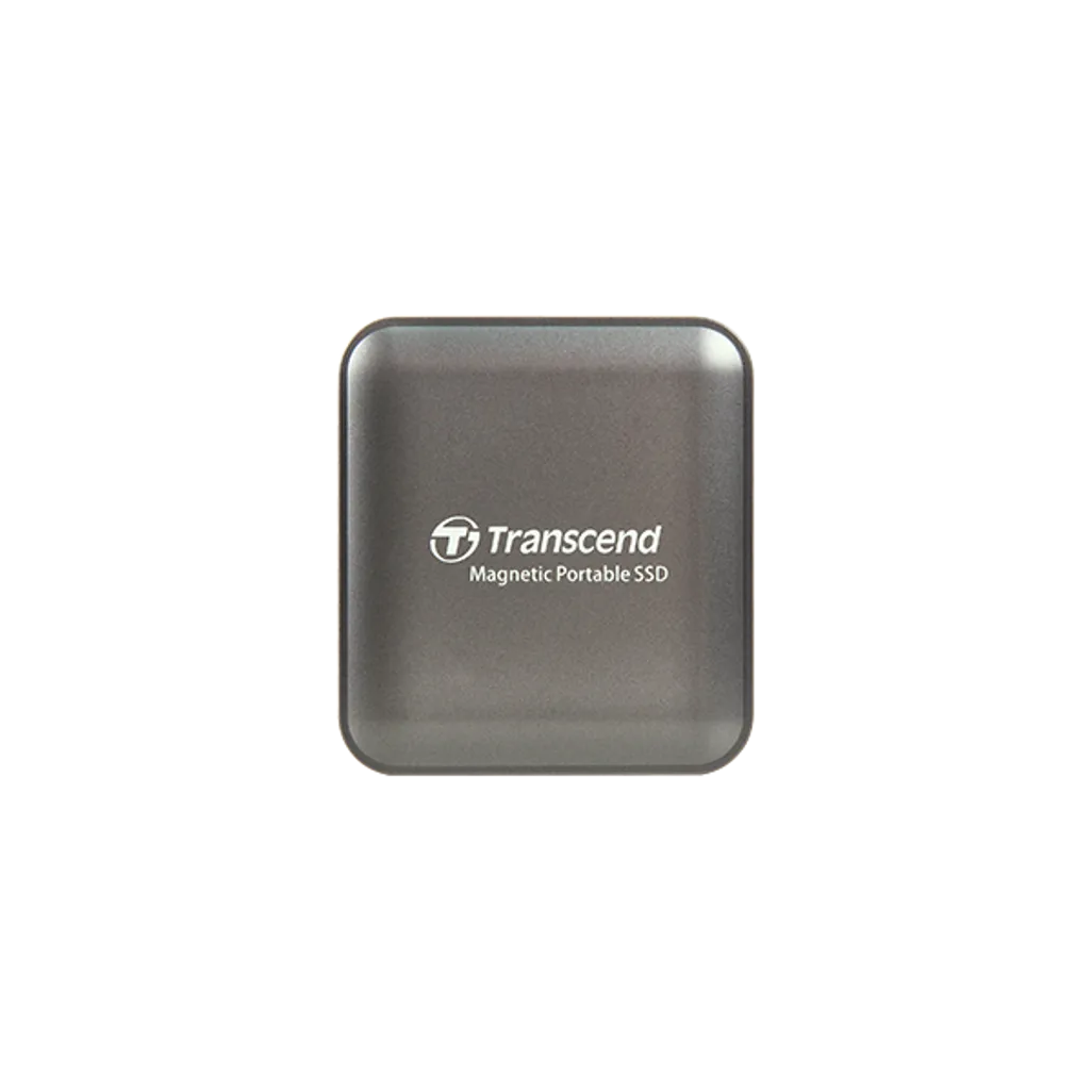 TRANSCEND 1TB ESD420C USB3.2 TYPE C (USB 20Gbps) MAGNETIC PORTABLE SSD MagSafe Compatiable R/W up to 2000MB/s - Iron Grey