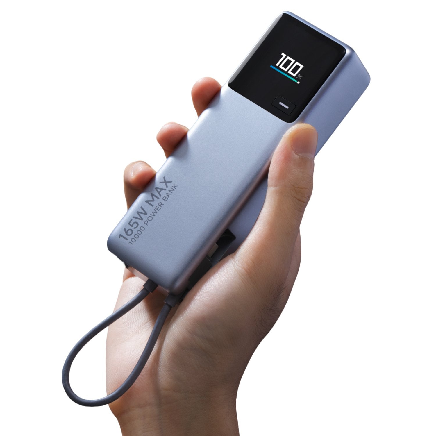 Xiaomi 165W Power Bank 10000mAh (Integrated Cable)-Silver-9