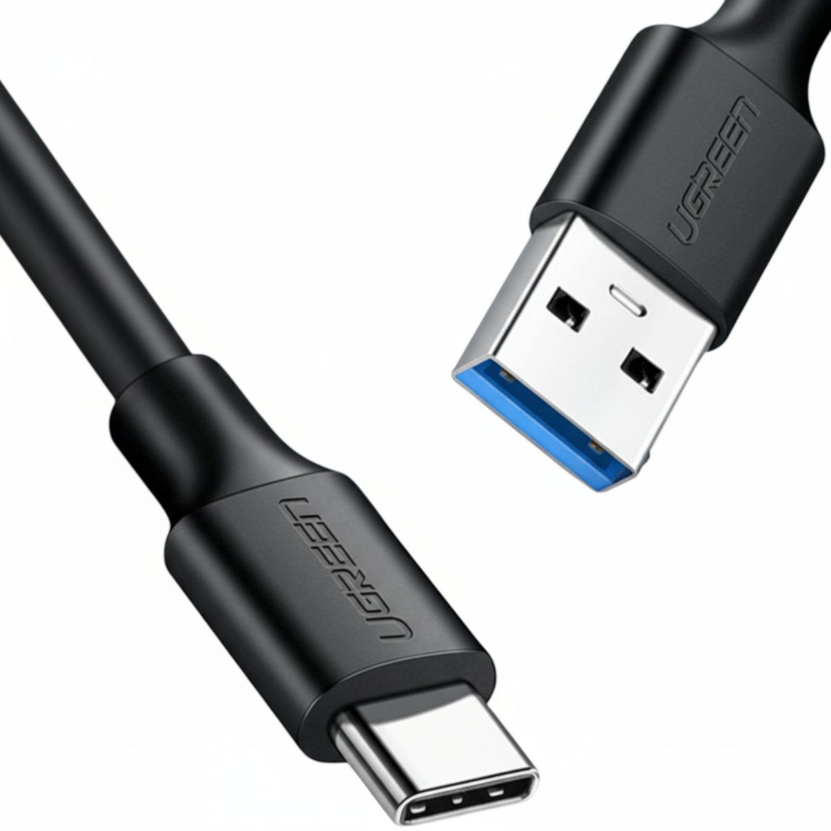 UGreen USB-C to USB 3.0 Cable 1m – Fast Charging 3A, 5Gbps Sync – Black-1