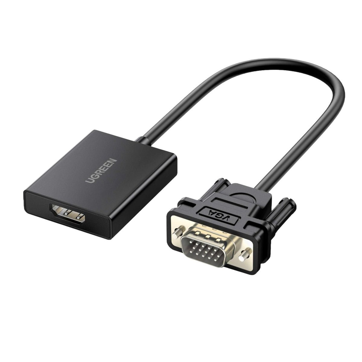 UGreen VGA to HDMI Converter | Male to Female | 1080P Full HD – Black-0