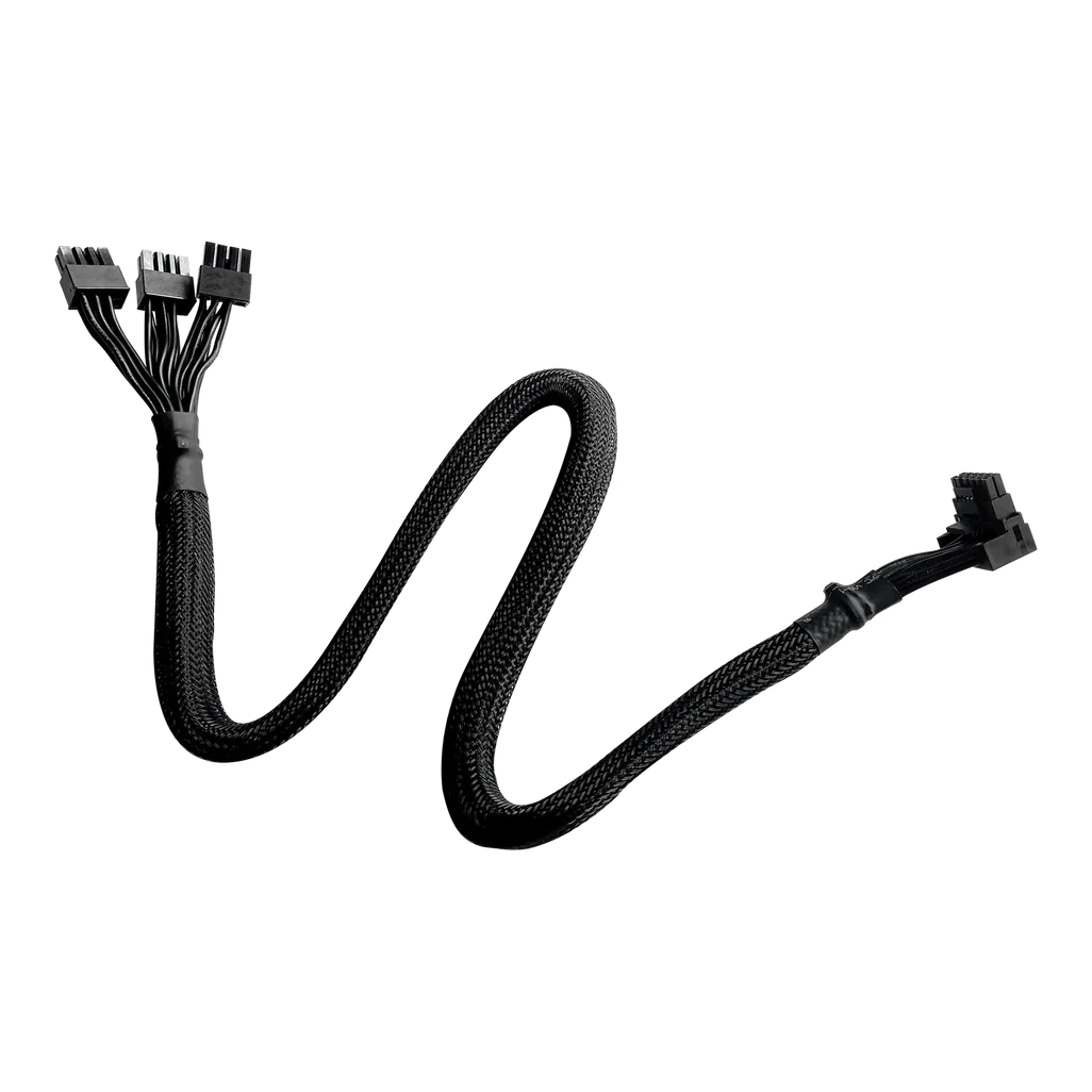 Cooler Master CMA-NFPC16XXBK2-GL, 0.65 m, PCI-E (12+4-pin), 3 x 8-pin, Male, Male, Angled