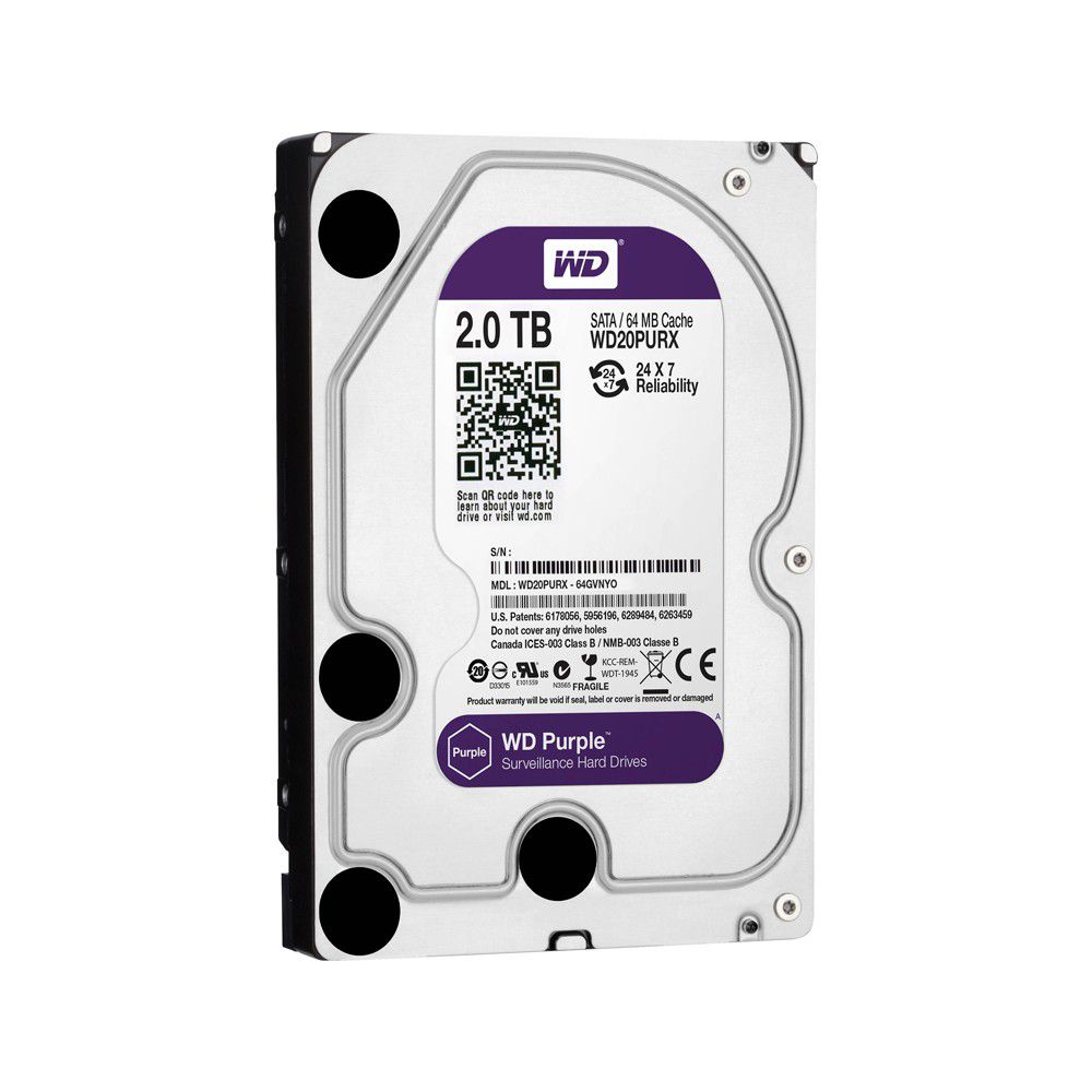 WD PURPLE 2TB 3.5 SURVEILLANCE HDD 256MB