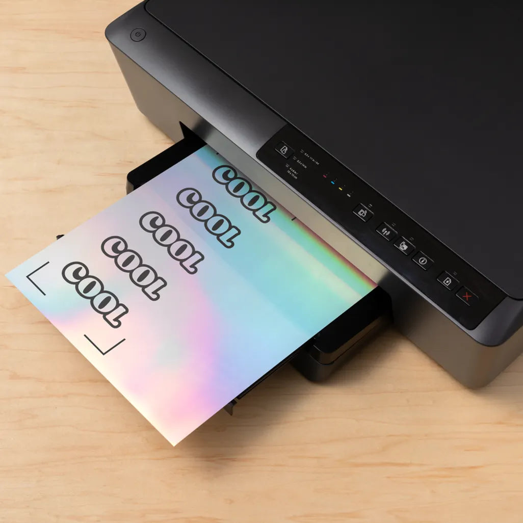 2010365 - Cricut Printable Vinyl Silver; 10 sheets 8.3 in x 11.7 in (21 cm x 29.7 cm); Requires inkjet printer; Compatible with