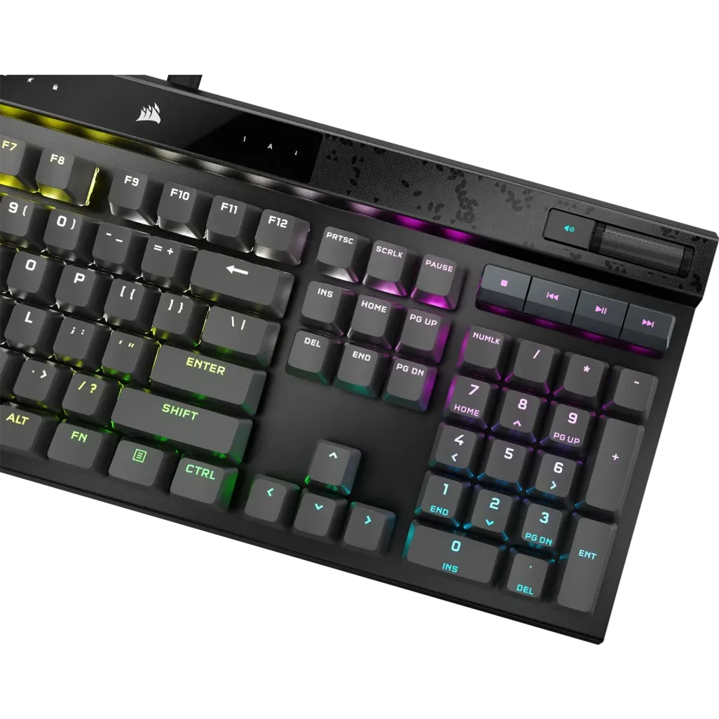 CORSAIR K70 MAX RGB Magnetic-Mechanical Gaming Keyboard; Adjustable CORSAIR MGX Switches; Steel Gray