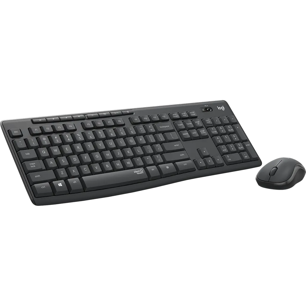 Logitech Wireless keyboard and mouse Combo MK295 Desktop Silent (GRAPHITE) 3-Year Limited Hardware warranty