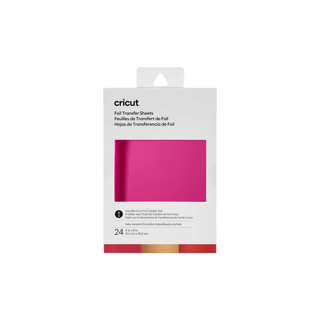 2008717 - Cricut Transfer Foil Sheets Sampler 10x15cm 24 sheets (Ruby) .