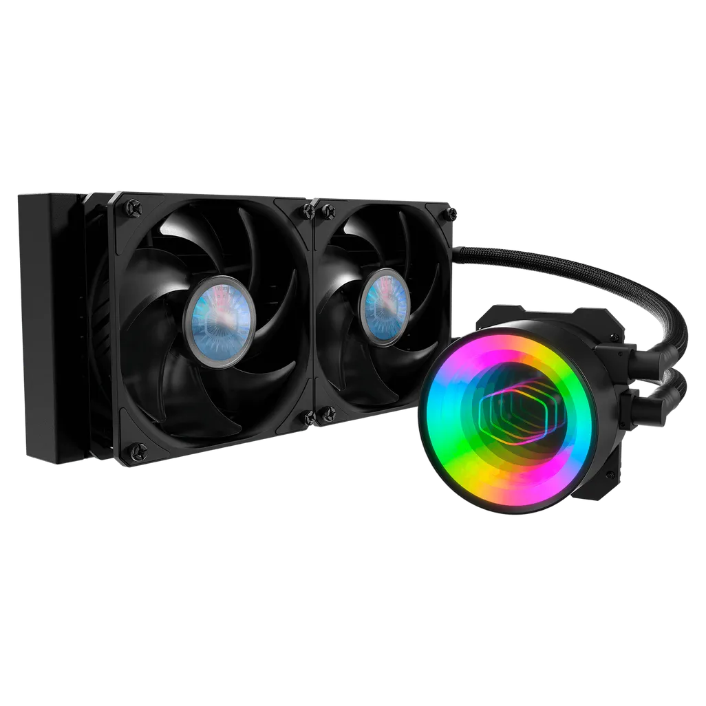 Cooler Master MasterLiquid ML240, All-in-one liquid cooler, 12 cm, 62 cfm, Black