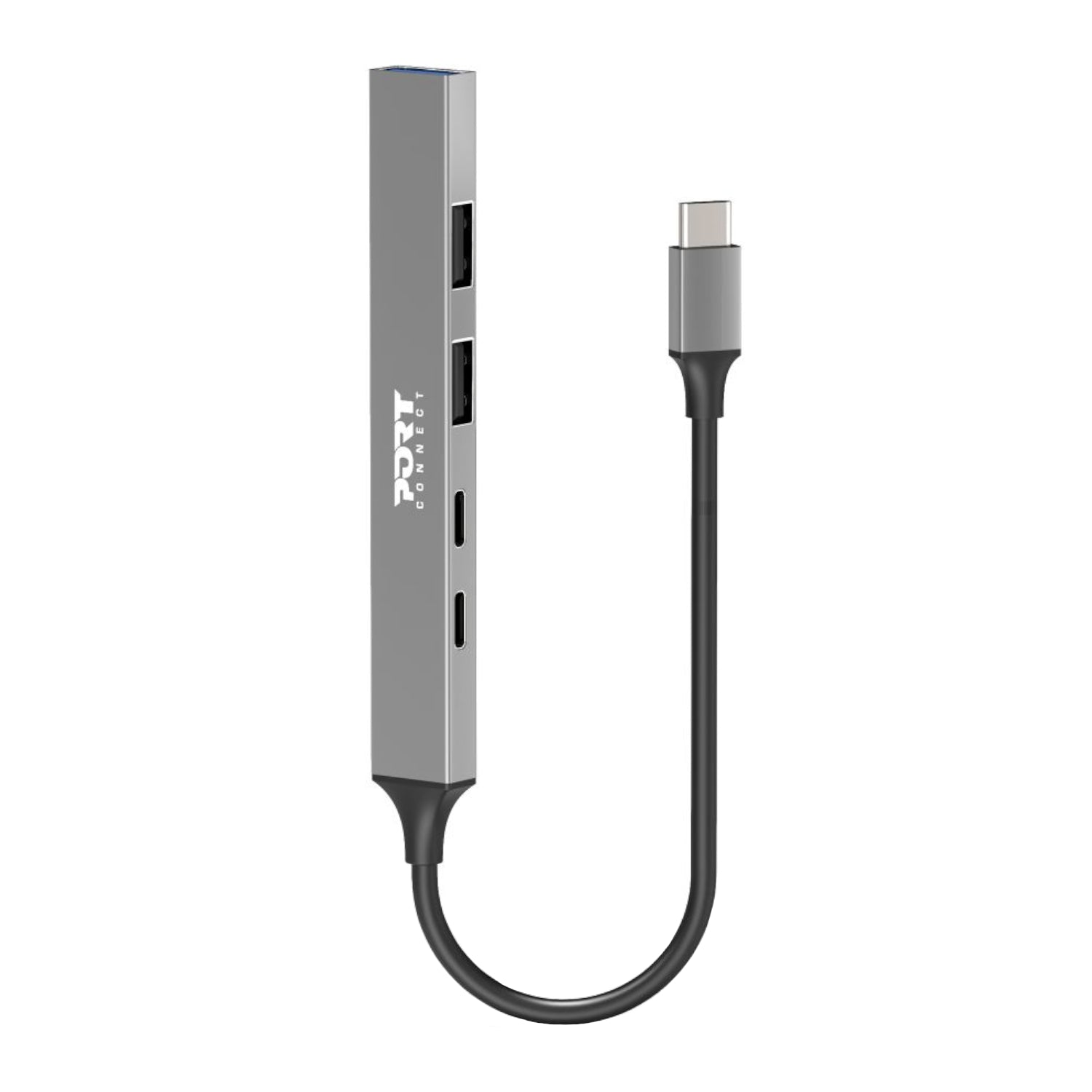 Port USB Type-C Hub 4 x USB + 1 x Charging Port-1