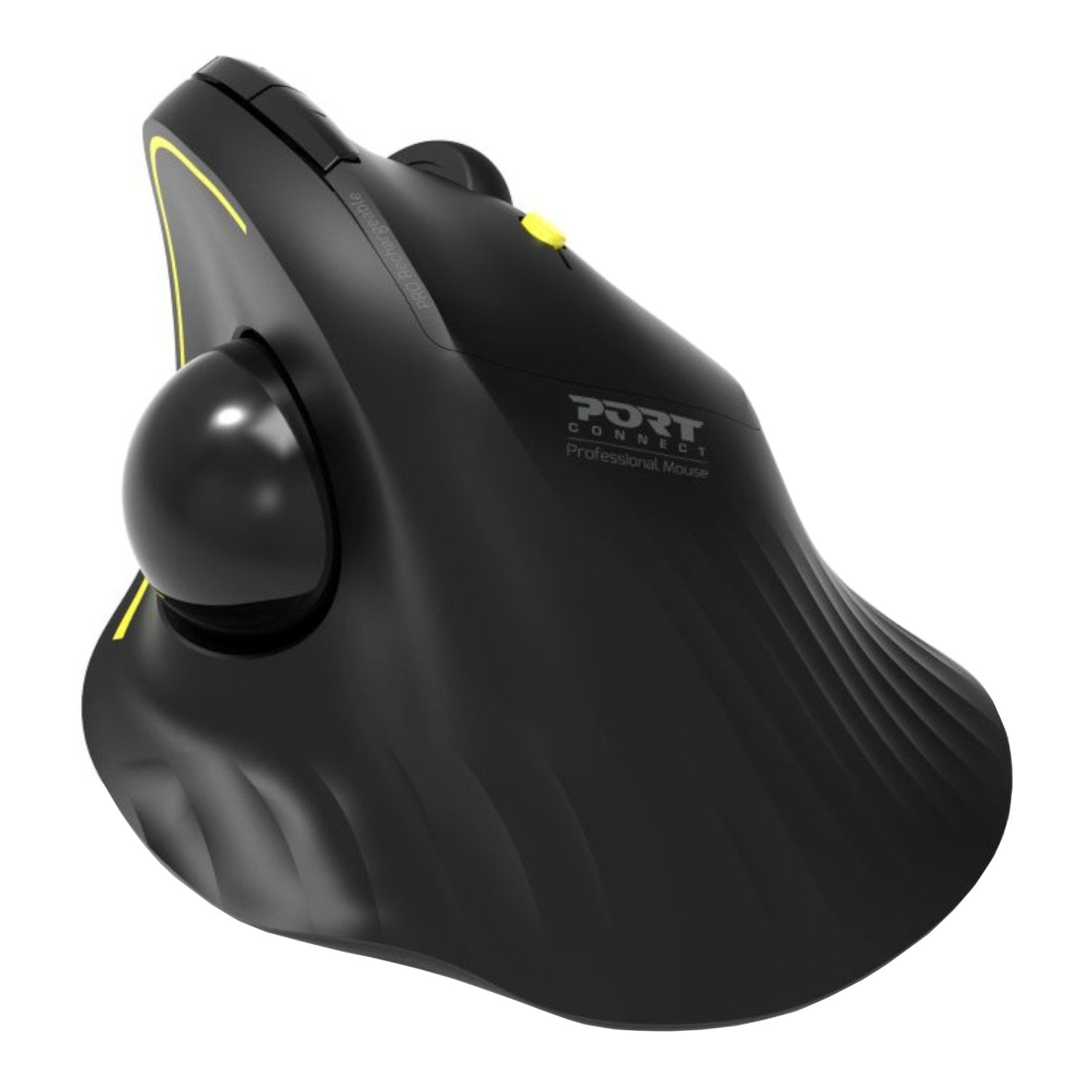 Port Connect Bluetooth + Wireless Rechargeable Ergonomic Trackball Mouse-1