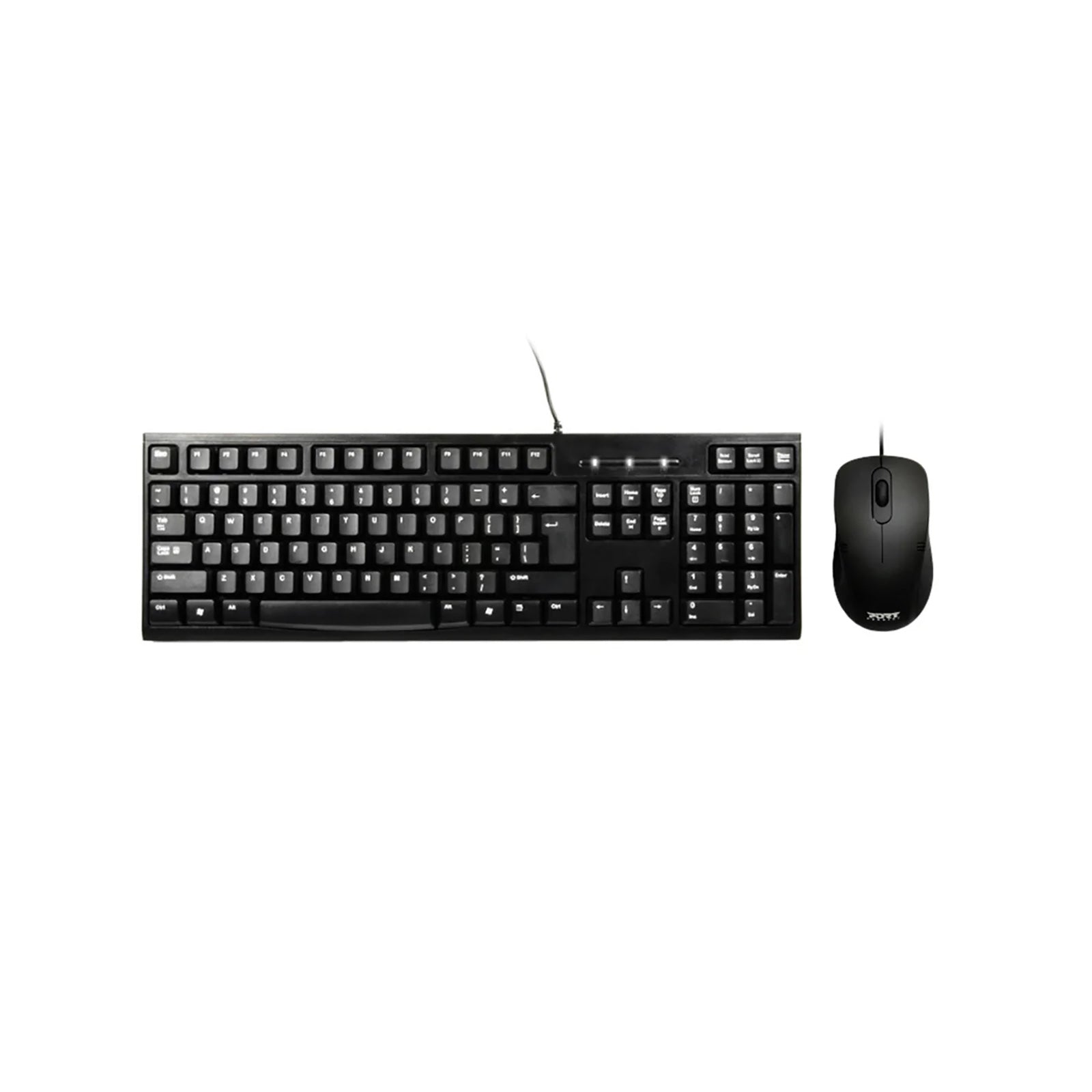 Port Black Wired Keyboard & Mouse Combo-0