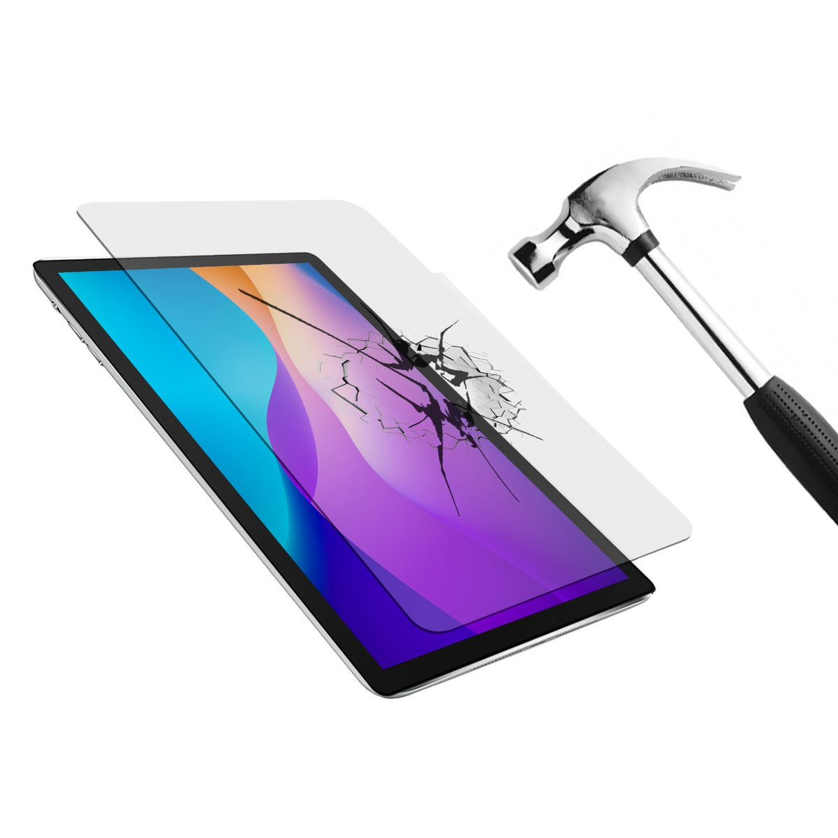 Port Connect Triple Strong Tempered Glass for Samsung Galaxy Tab A8-1