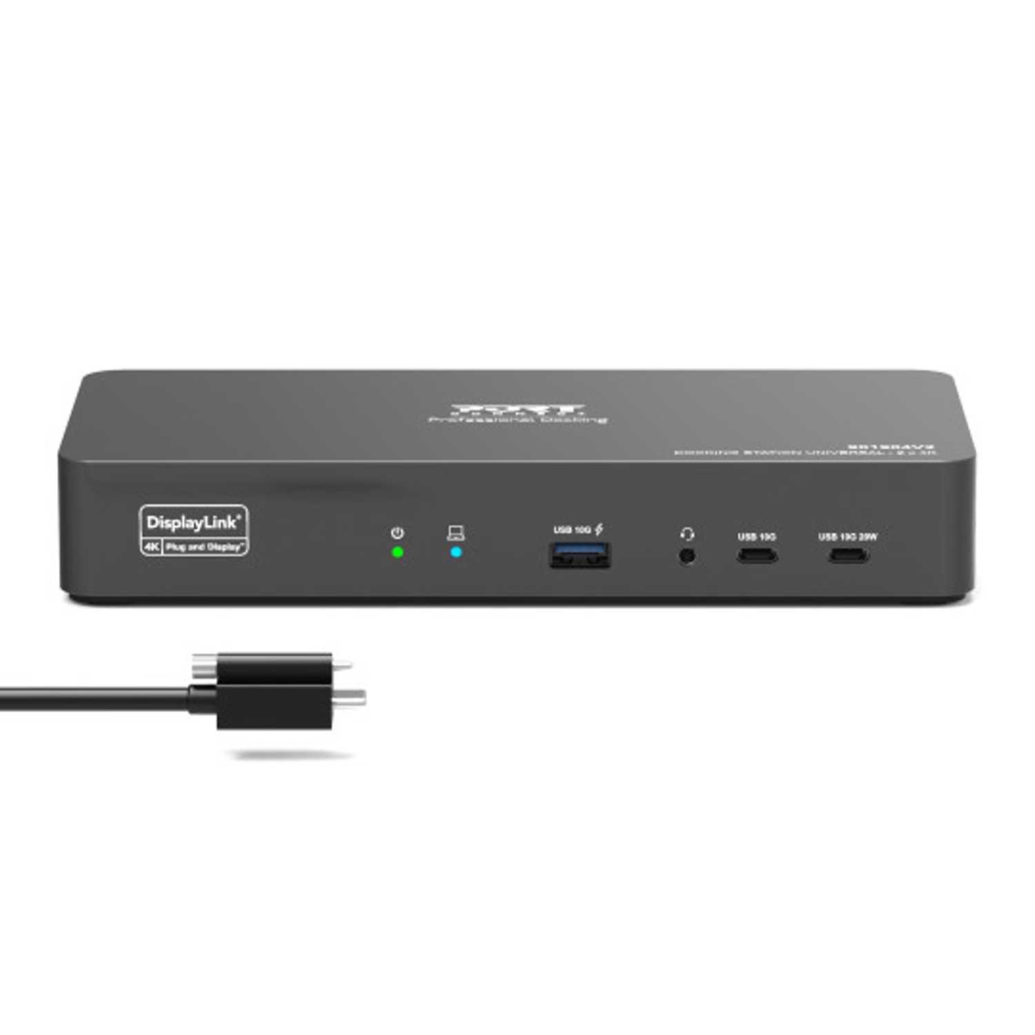 PORT2 x 4K USB-C desktop docking station 11 peripherals 96W-4