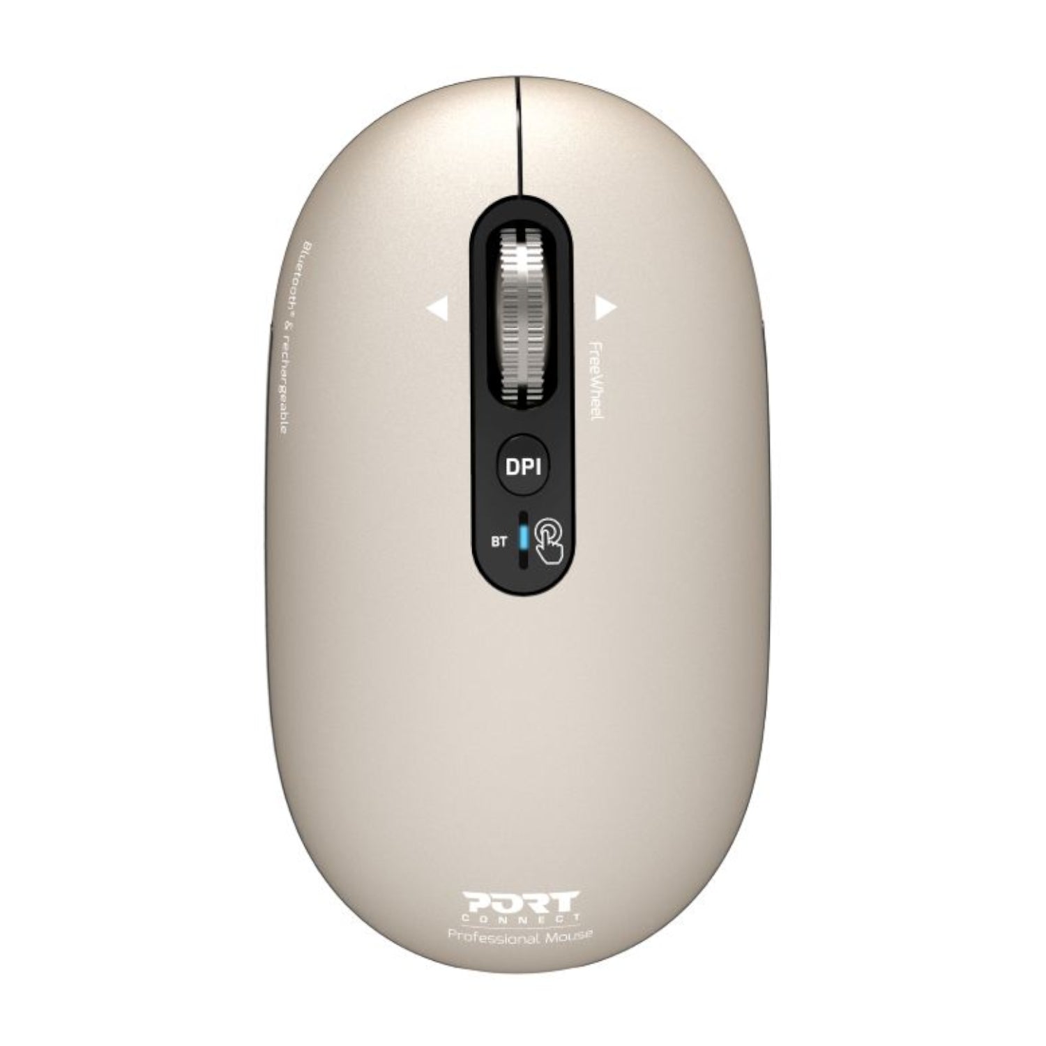 Port Connect PURE MAC Rechargeable Wireless and Bluetooth Mouse - Pearl-0