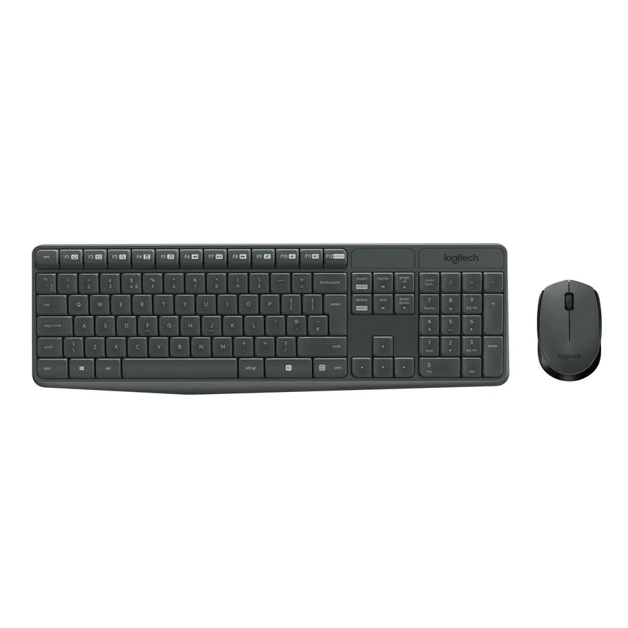 MK235 Wireless Keyboard and Mouse Combo - GREY - US INT'L - 2.4GHZ - N/A - INTNL-973 - (GREY KEYS GREY BTM)