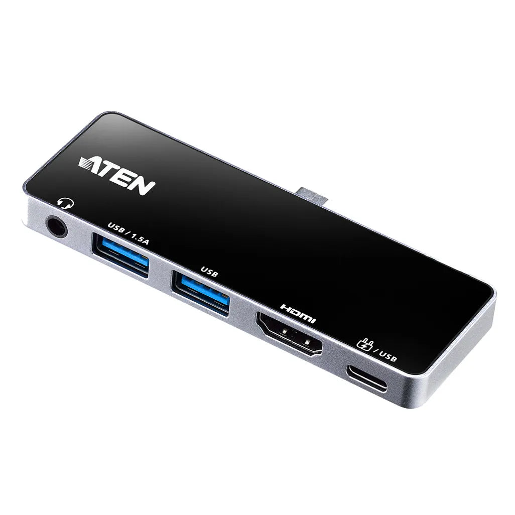 ATEN USB-C Travel Dock with Power Pass-Through
