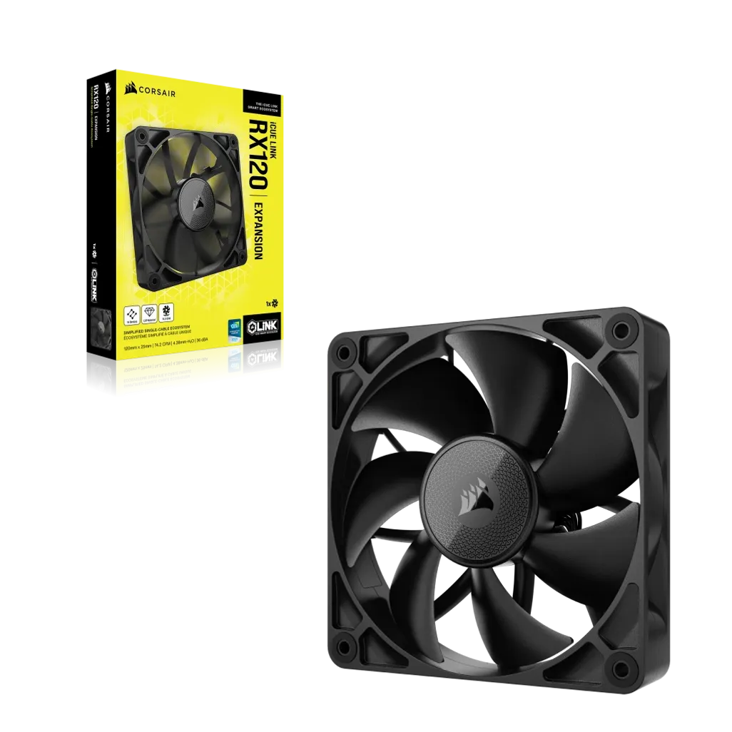 CORSAIR RX Series; iCUE LINK RX120; 120mm Fan; Single Pack.