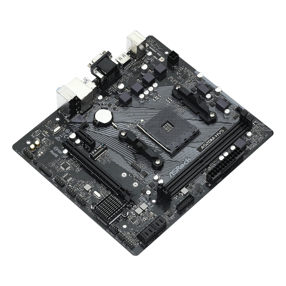 ASRock A520M-HVS AMD AM4 m-ATX Motherboard-2