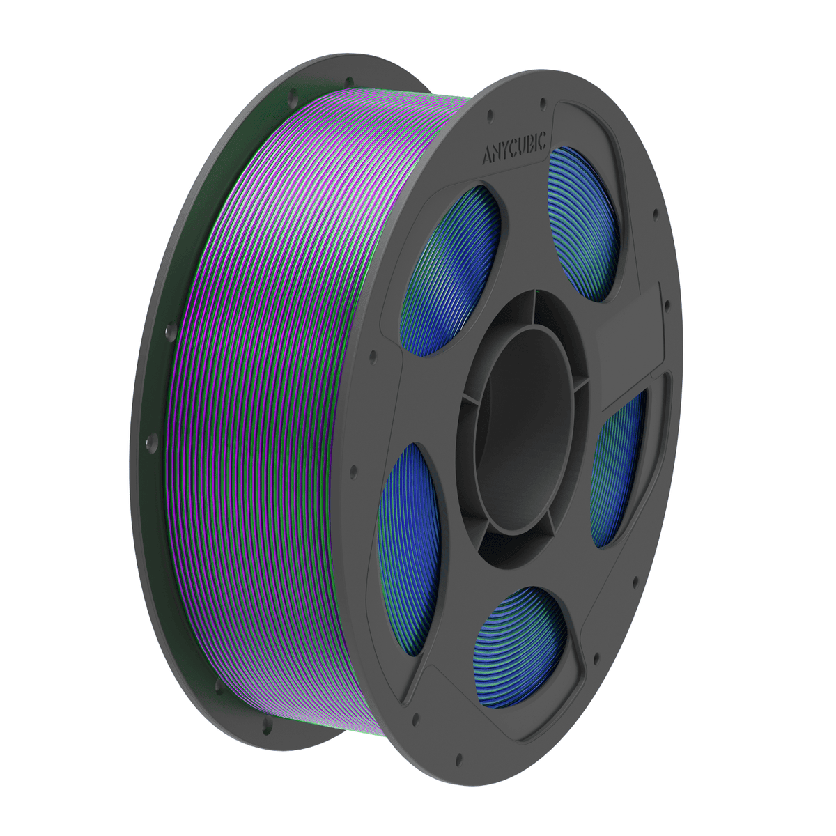 Anycubic PLA Silk Tri-colour Filament 1kg – Blue/Green/Purple-0