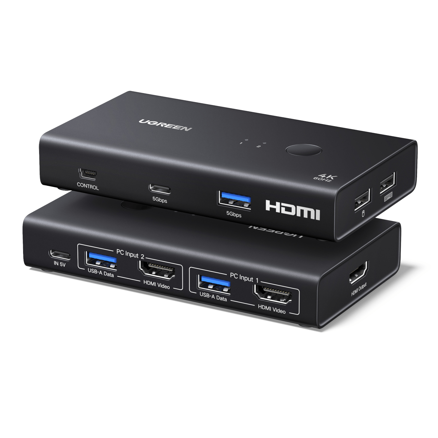 UGreen HDMI 2.0 KVM Switch 2-In-1 Out-1