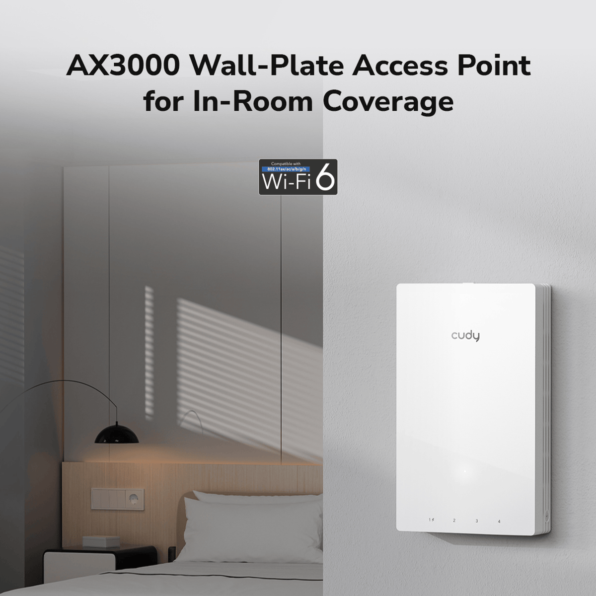 Cudy AX3000 Dual-Band Wi-Fi 6 Wall-Plate Access Point-5