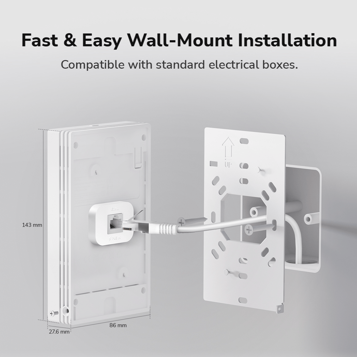 Cudy AX3000 Dual-Band Wi-Fi 6 Wall-Plate Access Point-8