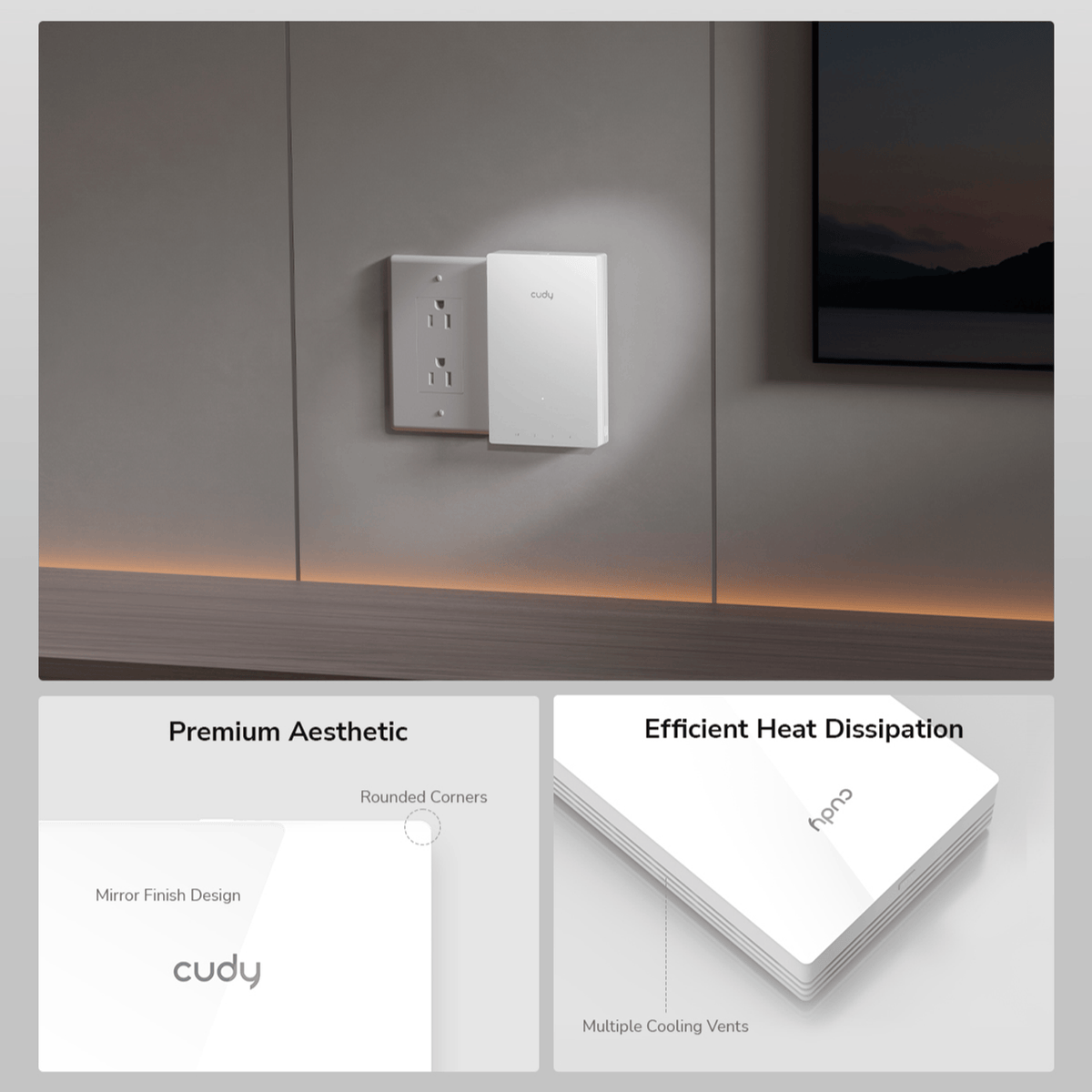 Cudy AX3000 Dual-Band Wi-Fi 6 Wall-Plate Access Point-9