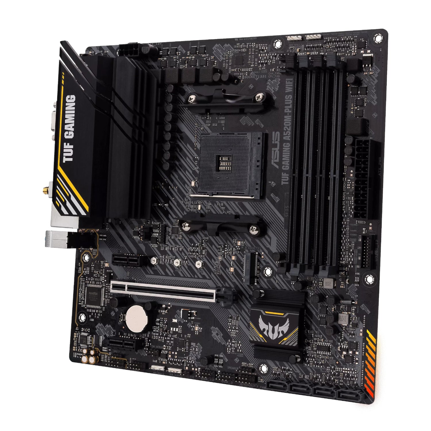 Asus TUF Gaming A520M-PLUS WiFi AM4 and Asus Prime LC 240 ARGB Liquid CPU Cooler Bundle-1