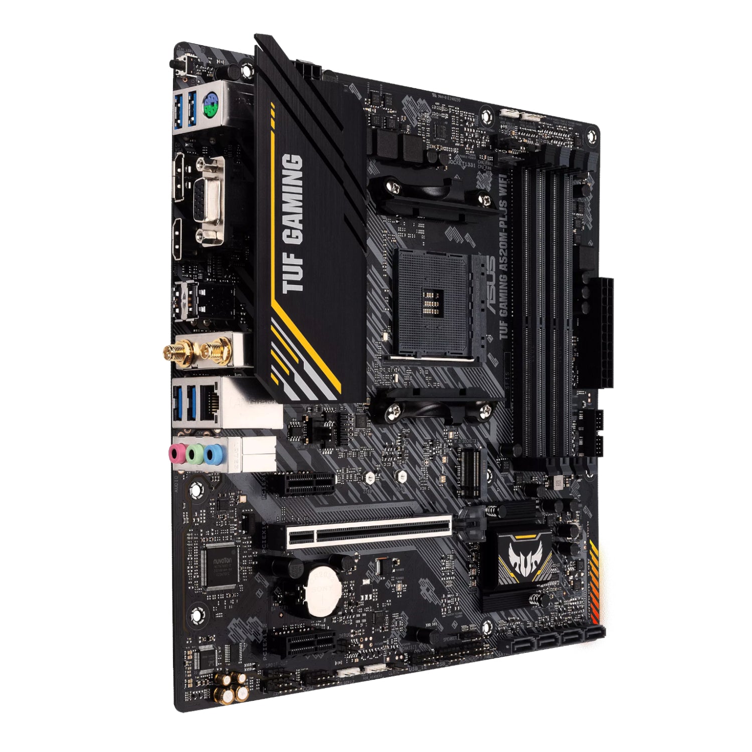 Asus TUF Gaming A520M-PLUS WiFi AM4 and Asus Prime LC 240 ARGB Liquid CPU Cooler Bundle-2