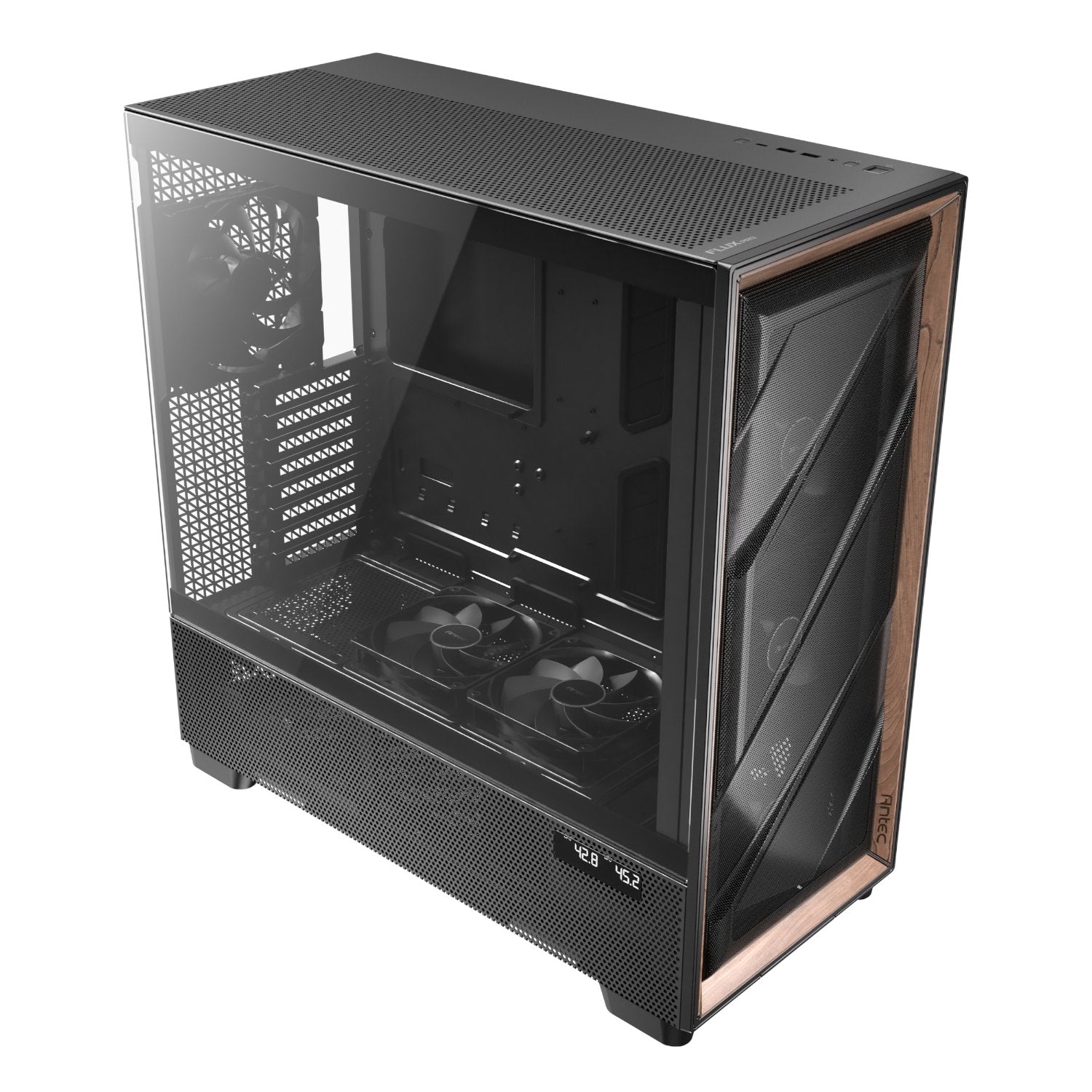 Antec FLUX PRO E-ATX Mid Tower Gaming Chassis – Black-4
