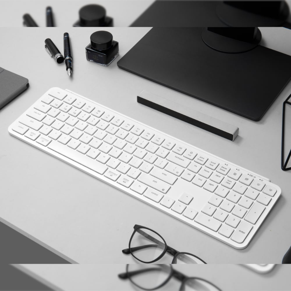 Keychron B6 Pro Ultra-Slim 100% Wireless Keyboard – Ivory White-3