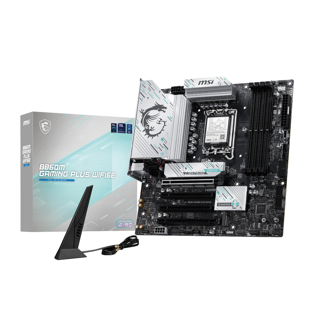 MSI B860M GAMING PLUS WIFI6E LGA1851 M-ATX Gaming Motherboard-0