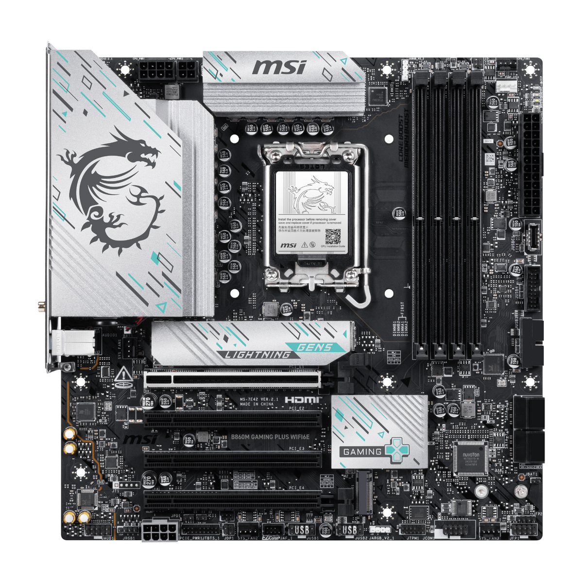 MSI B860M GAMING PLUS WIFI6E LGA1851 M-ATX Gaming Motherboard-1