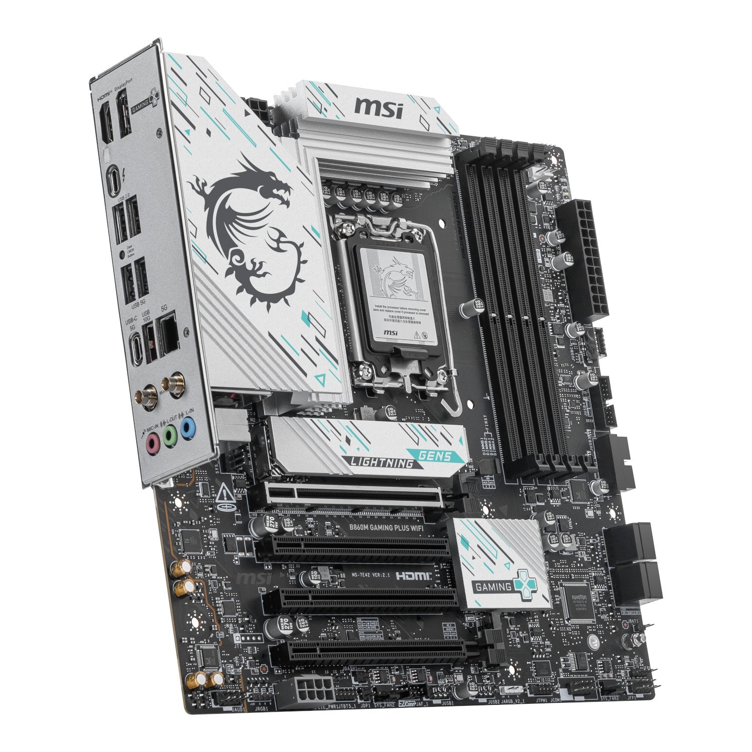 MSI B860M Gaming PLUS WIFI Intel LGA1851 DDR5 M-ATX Motherboard-2