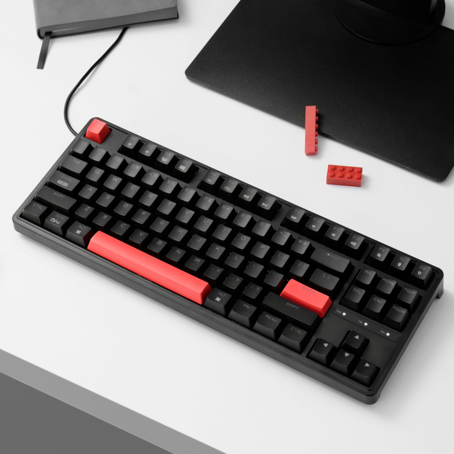 Keychron C3 Pro QMK/VIA Wired Mechanical Keyboard (80% Layout, Red Switches, ABS Keycaps)-2