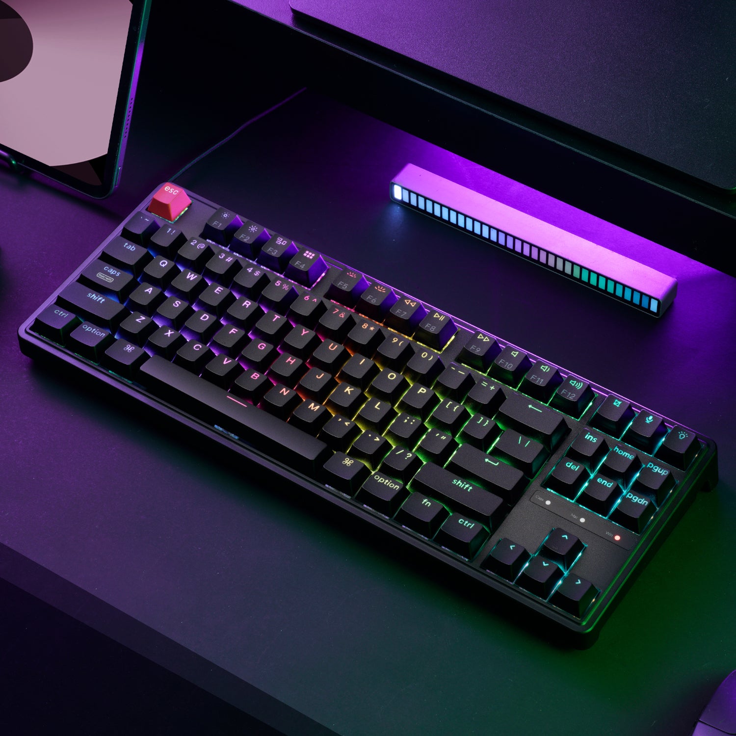 Keychron C3 Pro 8K QMK RGB Wired Mechanical Keyboard (80% Layout, Red Super Switch Hot-Swappable)-4