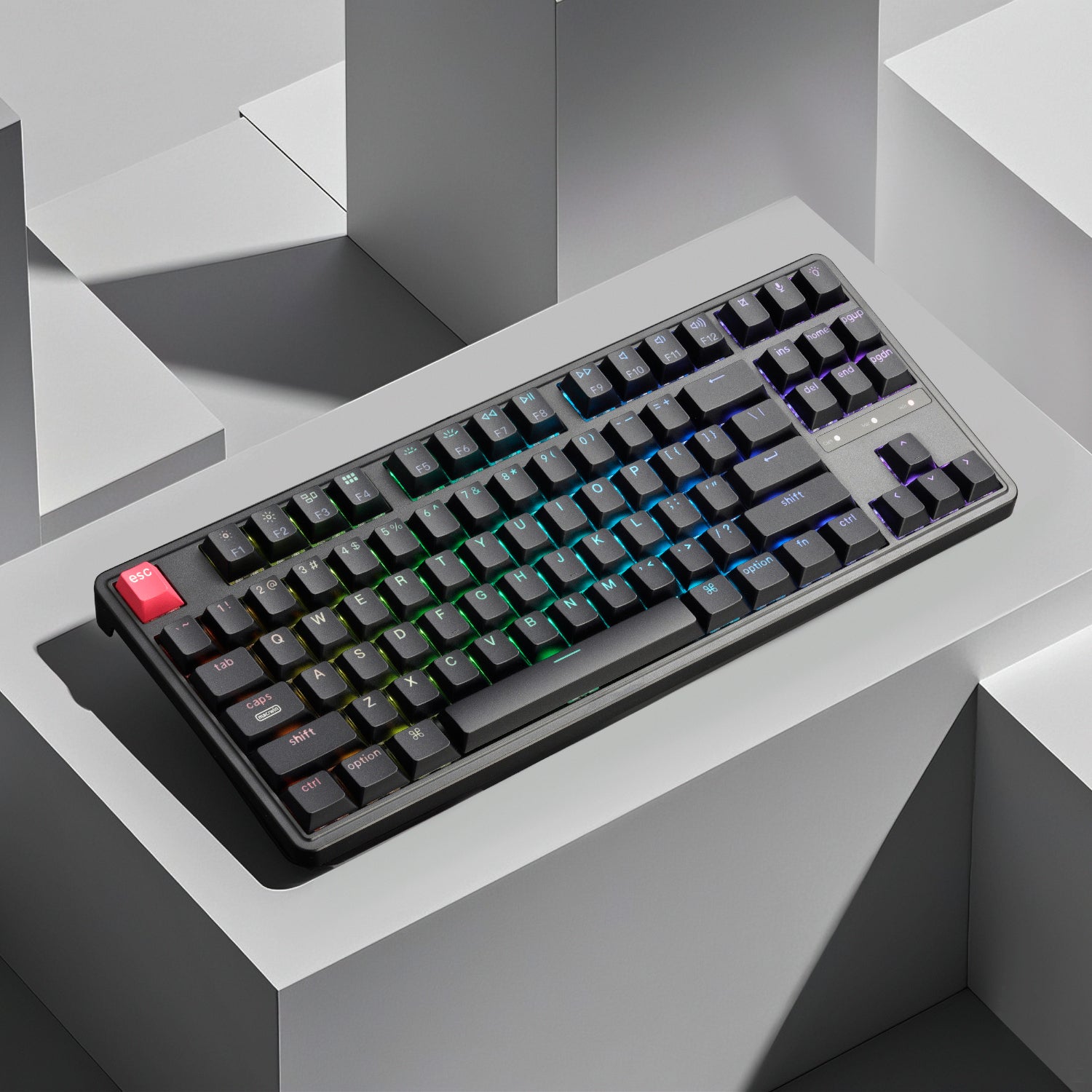 Keychron C3 Pro 8K QMK RGB Wired Mechanical Keyboard (80% Layout, Red Super Switch Hot-Swappable)-5