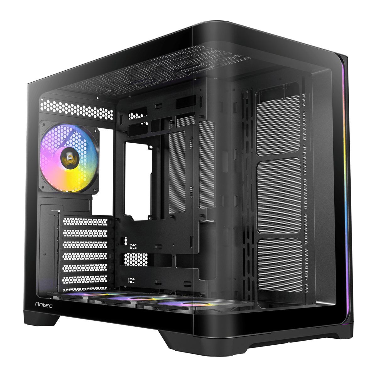 Antec C5 CURVED ARGB ATX | Micro-ATX | ITX ARGB Dual Chamber Mid-Tower Gaming Chassis - Black-0