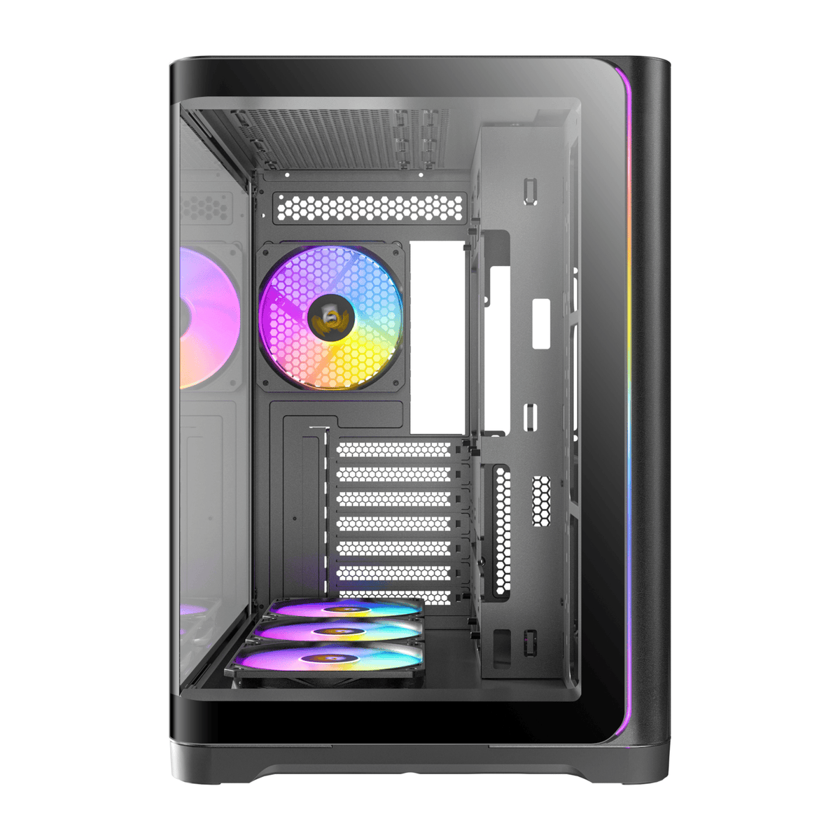 Antec C5 CURVED ARGB ATX | Micro-ATX | ITX ARGB Dual Chamber Mid-Tower Gaming Chassis - Black-1