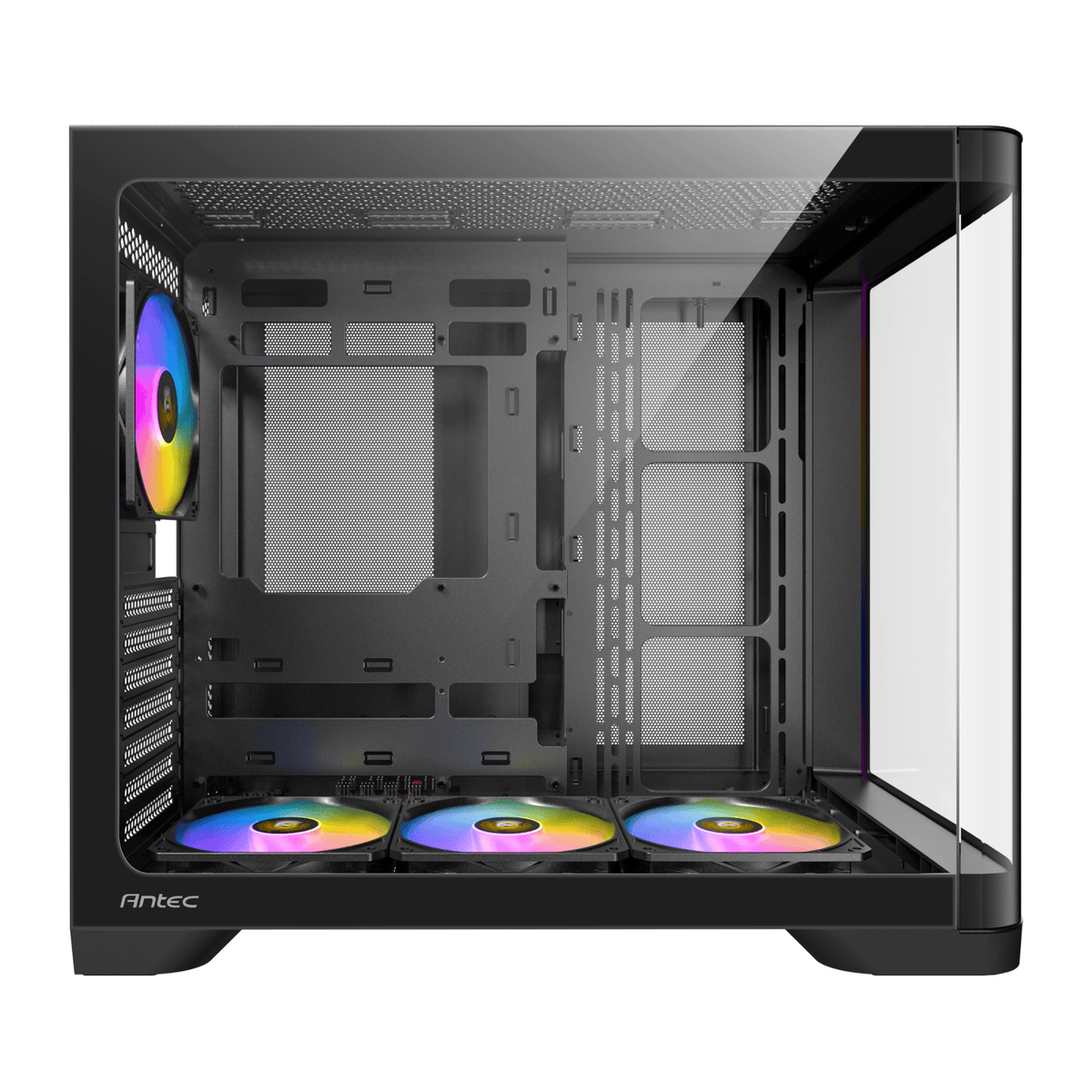 Antec C5 CURVED ARGB ATX | Micro-ATX | ITX ARGB Dual Chamber Mid-Tower Gaming Chassis - Black-5