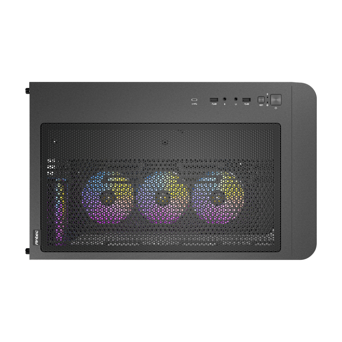 Antec C5 CURVED ARGB ATX | Micro-ATX | ITX ARGB Dual Chamber Mid-Tower Gaming Chassis - Black-6
